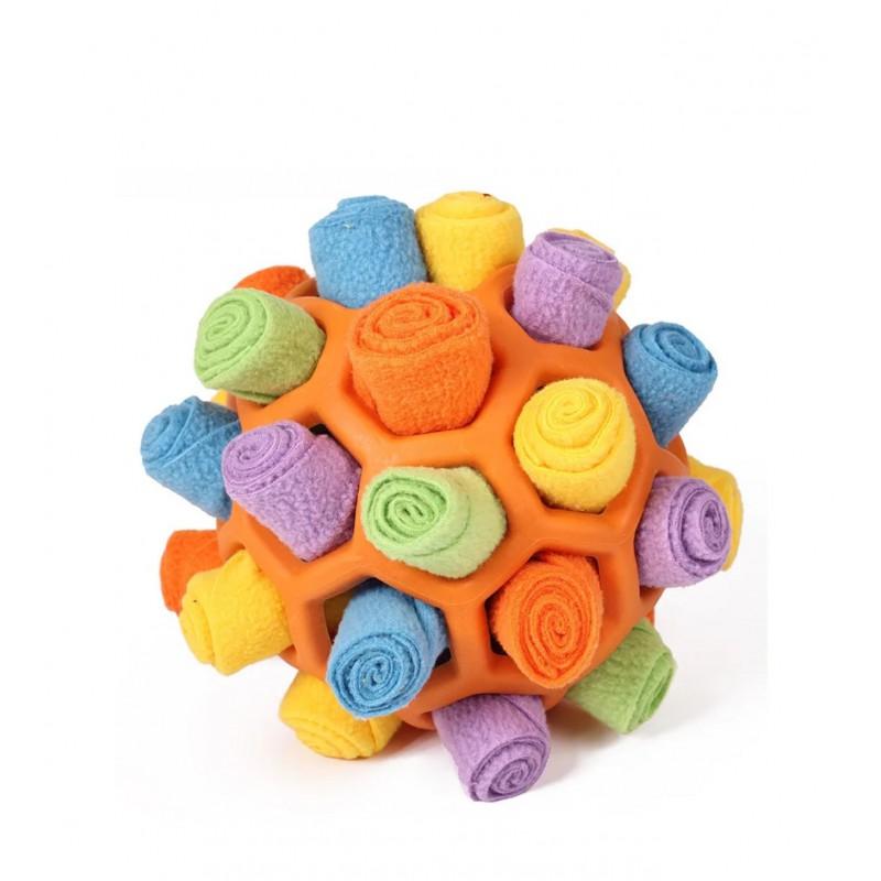 Dog Puzzle Toy Snuffle Mat Treat Dispensing Ball Dogs Cats TPR Rubber Interactive Chew
