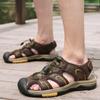 Men Hiking Sandals Outdoor Black Brown Water Shoes Wide Palm Athletic Closed Toe Sport Sandals Beach Shoes Large Size