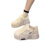 Spring and summer new five-pointed star thick-soled muffin board shoes female leisure student white shoes