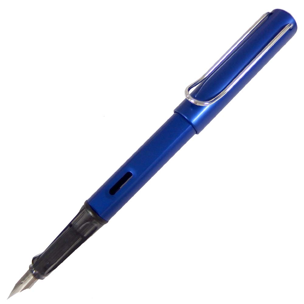 

LAMY Ocean Blue Fountain B Compatible AL-star Pen, L28OB, (bold) Nib, Cartridge/Converter [Used]