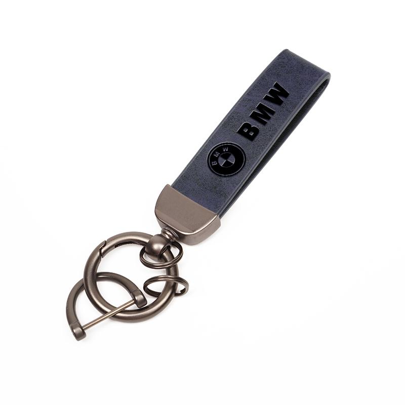 High-quality Metal/Leather Car Key Chain Logo Keyring Luxury Auto Interiors For BMW E46 E90 E60 F30 F10 E39 E36 G30 E92 E87 X5 ulcr72