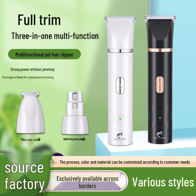 Multifunctional Pet Grooming Tool: Shaver, Clipper, Nail Grinder & Trimmer
