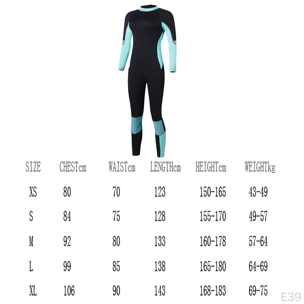 Stretch Neoprene Full Wetsuit for Dive Swim Surf Snorkeling