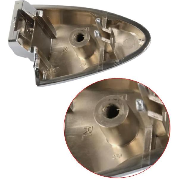 Riloer Exterior Outside Door Handle, Rear Handle Cap, Chrome Exterior Door Handles, Door Handle Bezel Cover, Compatible with Lexus ES350 2007-2012,