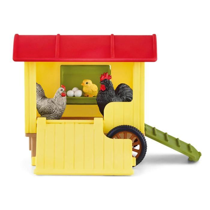 Figurines Farm World : Poulailler mobile