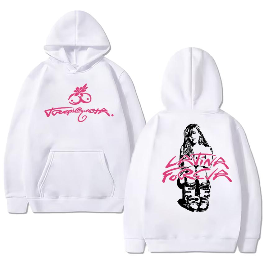 Fashion Karol G 2025 Tropicoqueta Album Graphics Printed Hoodies Men Women Music Style Sweatshirt Unisex Fleece Casual Pullovers