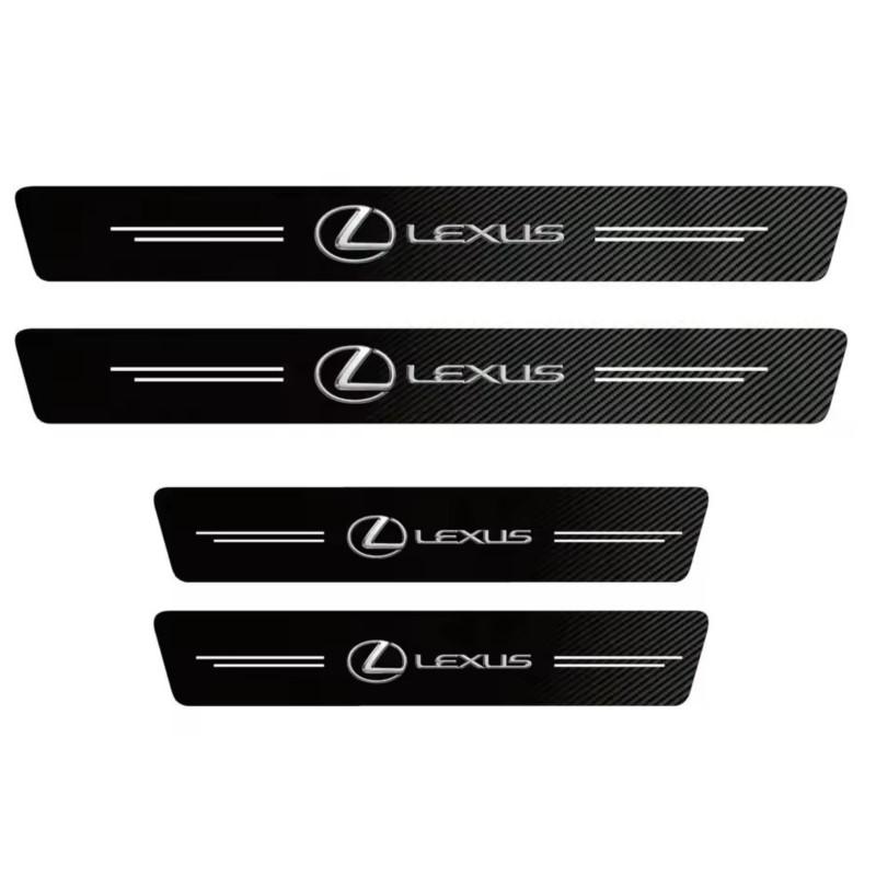 For Lexus F SPORT IS250 IS200 CT200h GS300 LS430 RX450h Lexus Car Threshold Strip Anti Stepping Leather Protective Sticker