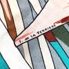 HERMES Calle Jean 140 Large Shawl Stole Scarf Cashmere / silk Black/Multicolore