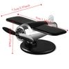 360° Rotary Car Solar Airplane Ornaments Mini Solar Powered Aircraft Ornaments  Dashboard Ornament