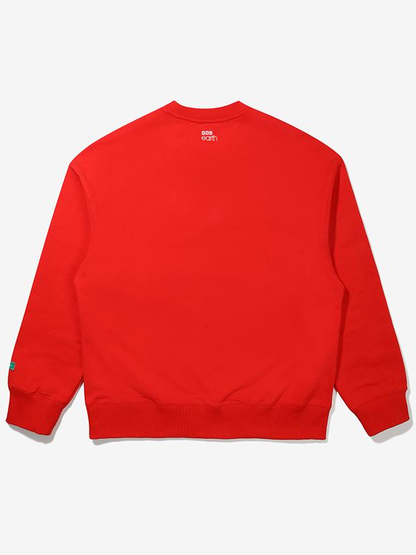 Bbc Earth Planet Sweatshirt_Red