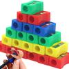 30/60pcs 2.5cm Mini Color Pencil Sharpener Curved Anti-slip Design Plastic Square Pencil Sharpener School Reward Stationery