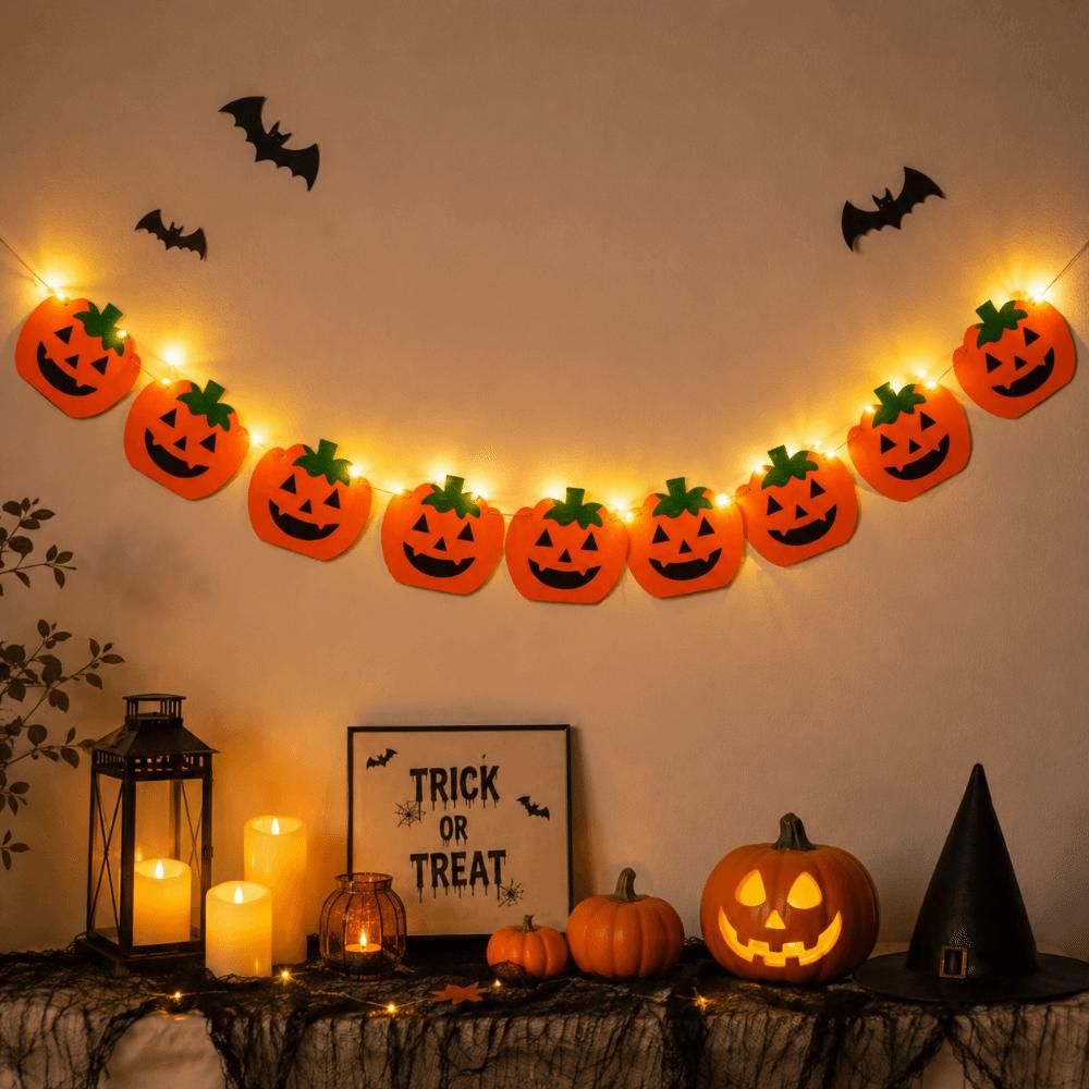 Creative Halloween Light-Up Banner DIY Halloween Decorations Haunted House Decor