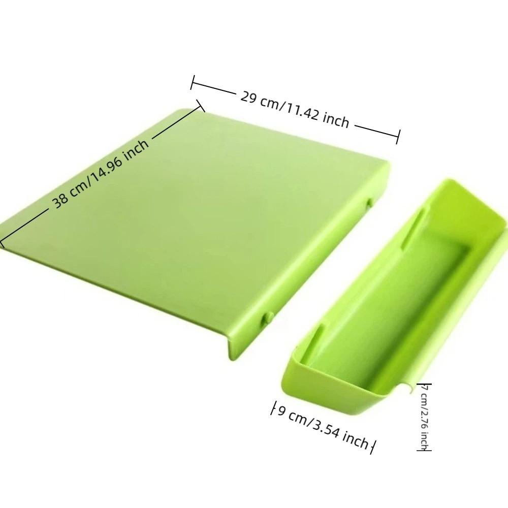 2-in-1 Vegetable Cutting Board Thicken Plastic Food Container Food Preparation