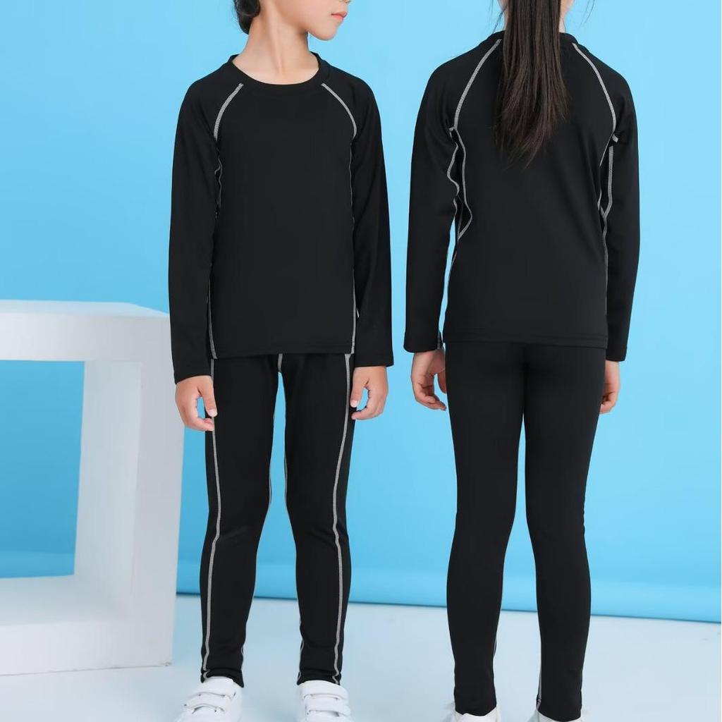 A03 Long Sleeve Tight Suit Set for Adults & Children, Size 16-3XL, Fitness Wear Leotard