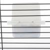 Hanging Bird Feeders for Cage Plastic Food Container with Perch for Parakeets
