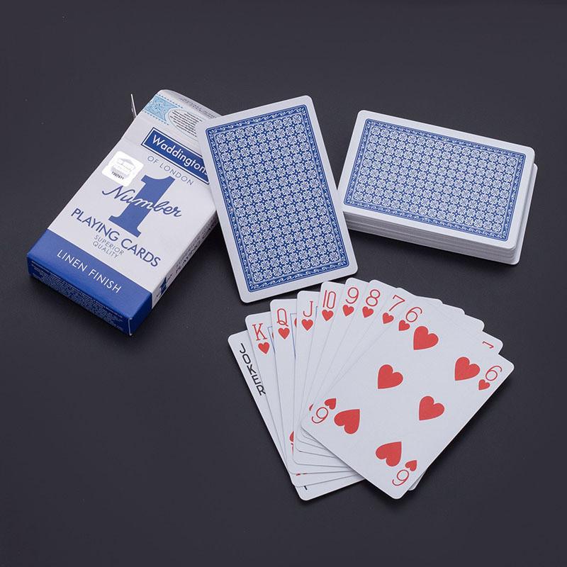 Core Black Paper Poker Cards Desktop Game Prop  For Entertainment Activity