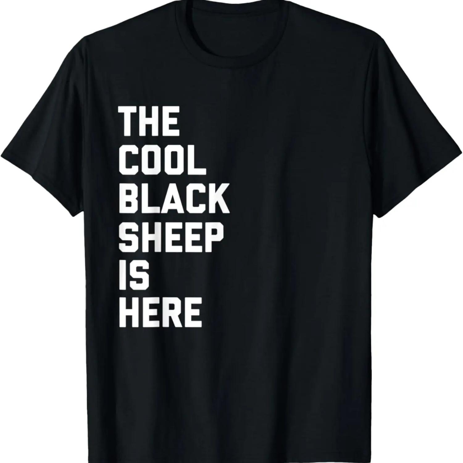 The Cool Black Sheep Is Here Funny Matching TShirt S чёрный