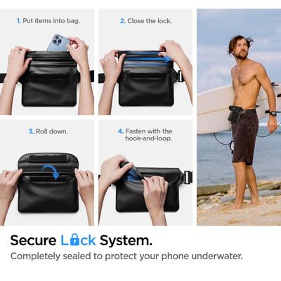 A621 Universal Waterproof Case & Waist Bag Black