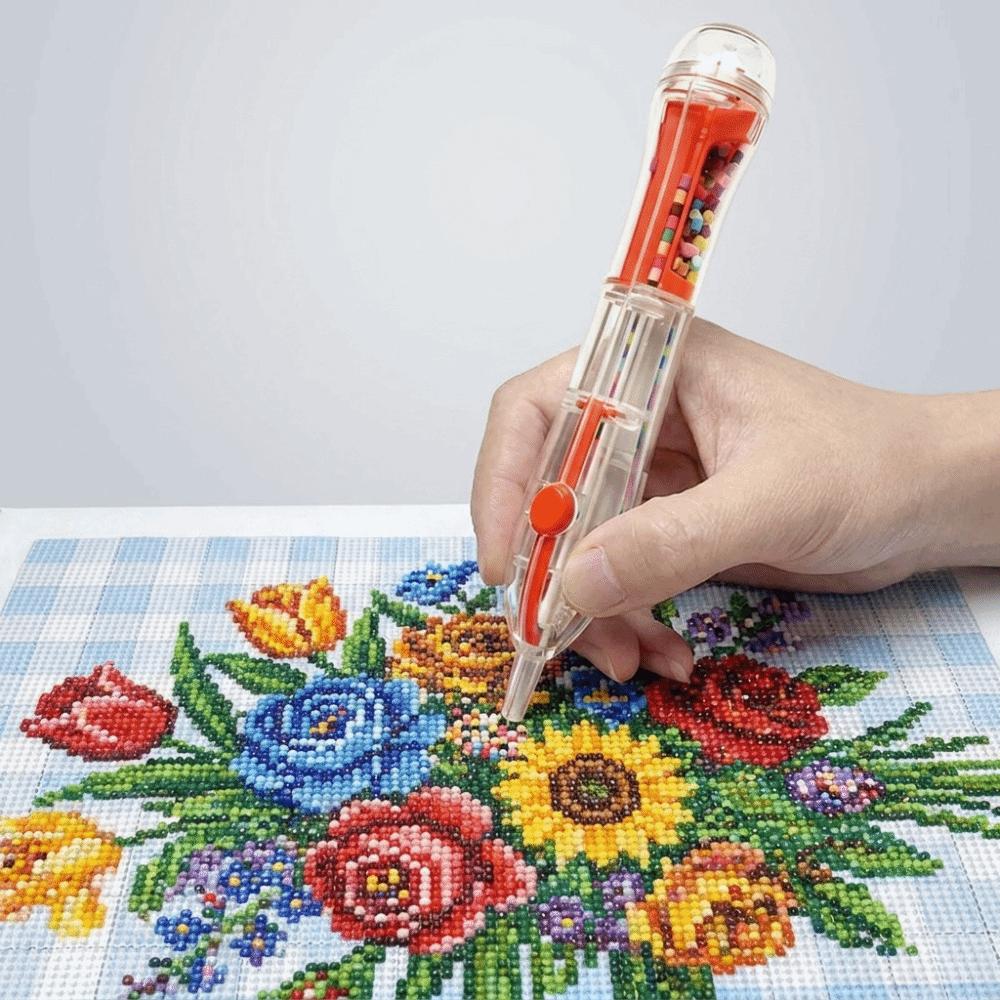 Ergonomiczny uchwyt Dystrybutor koralików pikselowych Precyzyjny długopis do koralików do puzzli pikselowych Długopis do koralików termokurczliwych Koraliki Perler