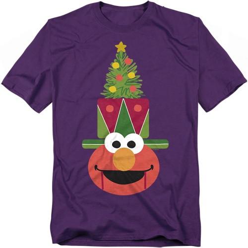 Sesame Street Unisex Adult Elmo Nutcracker Christmas T-Shirt