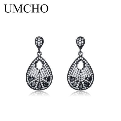 Jewelry Drop Shape Created Nano Sky Blue Topaz Clip Earrings Anniversary Birthday Valentine's Day Jewelry Gifts