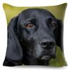 Cute Black Labrador Dog Double-Sided Printed Pillow Cover Short Plush Suitable Living Rooms Bedrooms Sofas Throw Cushion Cover