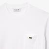 LACOSTE T-Shirts Men's White Crew Neck Moderate Straight Fit TH2827-001