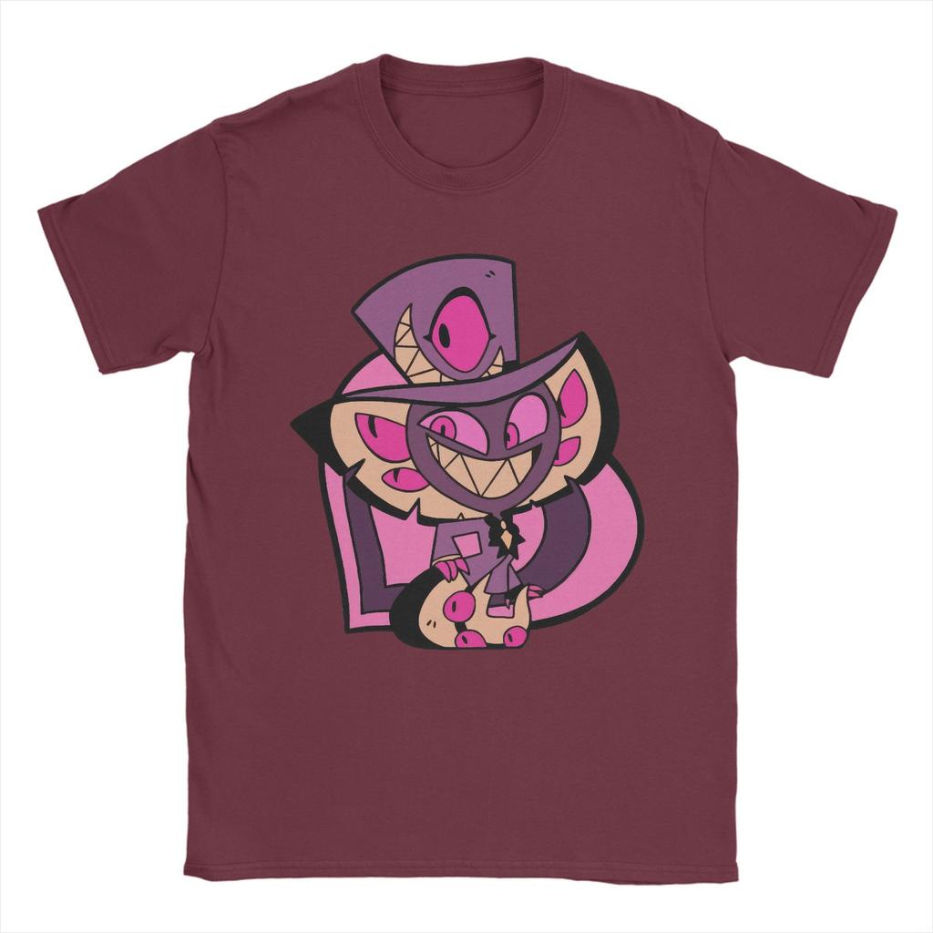 Lustiges Sir Pentious Hazbins Hotels T-Shirt für Herren Rundhals Baumwoll-T-Shirt Kurzarm T-Shirt Geschenkidee Oberteile
