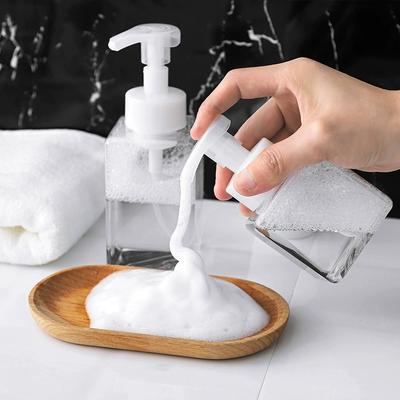 Tragbarer schäumender manueller Pressseifenspender Flasche Flüssigseife Shampoo Pumpe Flasche Spender Badezimmerzubehör