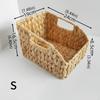 Breathable Nordic Design Storage Basket Handcrafted Water Hyacinth Decorative Container HX6C