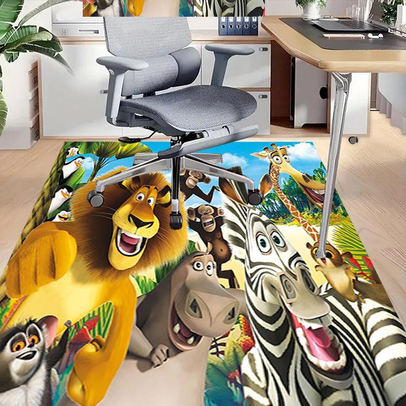 Jungle Safari Adventure Carpet For Playroom Bedroom Living Room Sofa Home Decorkids Game Area Rug Nonslip Floor Mat