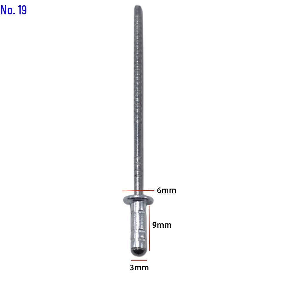 Universal Car Side Window Speaker Rivet - Iron Aluminum Three-Pronged Pull-Through Flowering Design