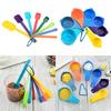 7Pieces Plastic Measuring Cups Measuring Spoons Set Kitchen Measuring Tool Suitable for Baking and Cooking
