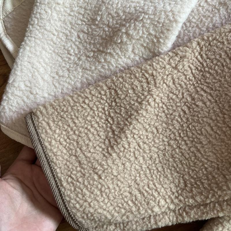 Moda Damska Zimowy Ciepły Wygodny Płaszcz Polarowy Pluszowy z Długim Rękawem i Kapturem w Jednolitym Kolorze