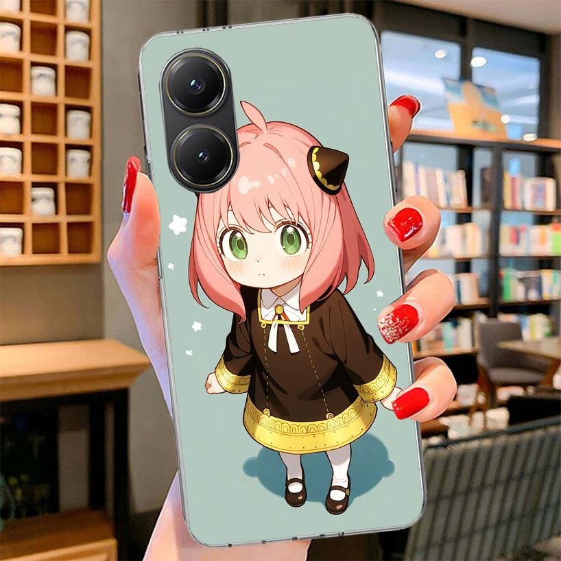 S-Spy Family Anya Phone Case For Xiaomi Poco F7 Ultra X7 X6 X5 Pro M7 Redmi 15C 15 13C 13 12C 12 10C 10 9A 9C 9T 9 Shell Poco F7