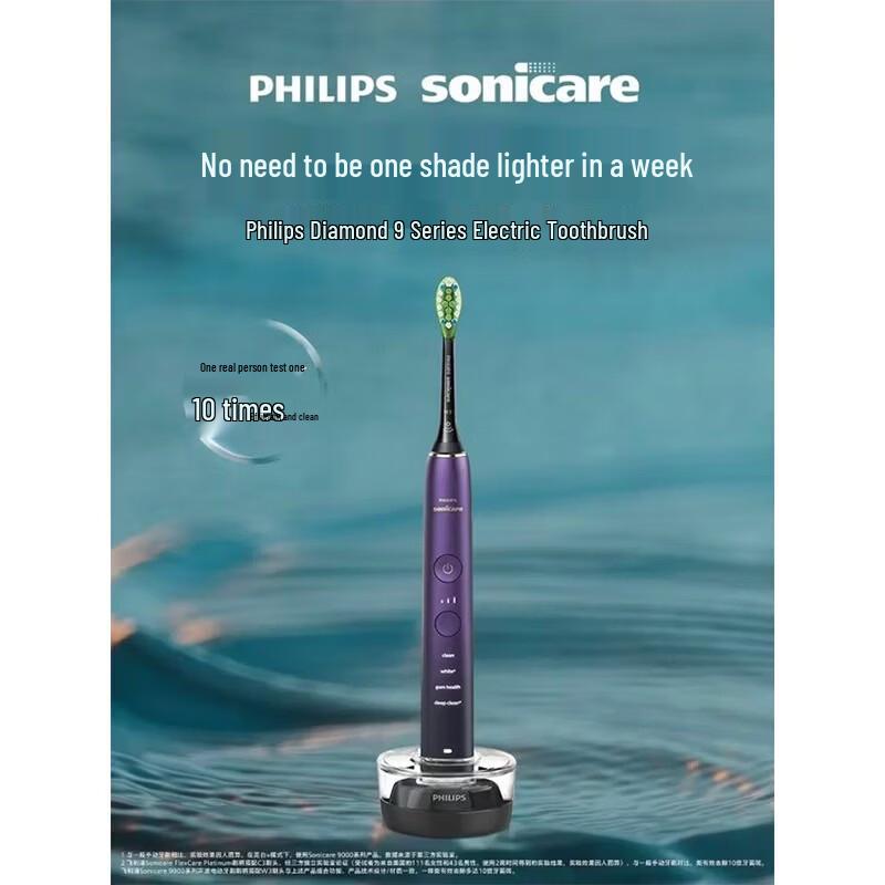 

Электрическая звуковая зубная щетка Philips DiamondClean 9000 Series, двойная упаковка, штепсель CN (адаптер в комплекте)