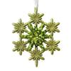 Glitter Christmas Ornaments Green Sequined Butterfly/Star/Reindeer Xmas Tree Hanging Decorations for Xmas Tree Holiday Home Party Decor
