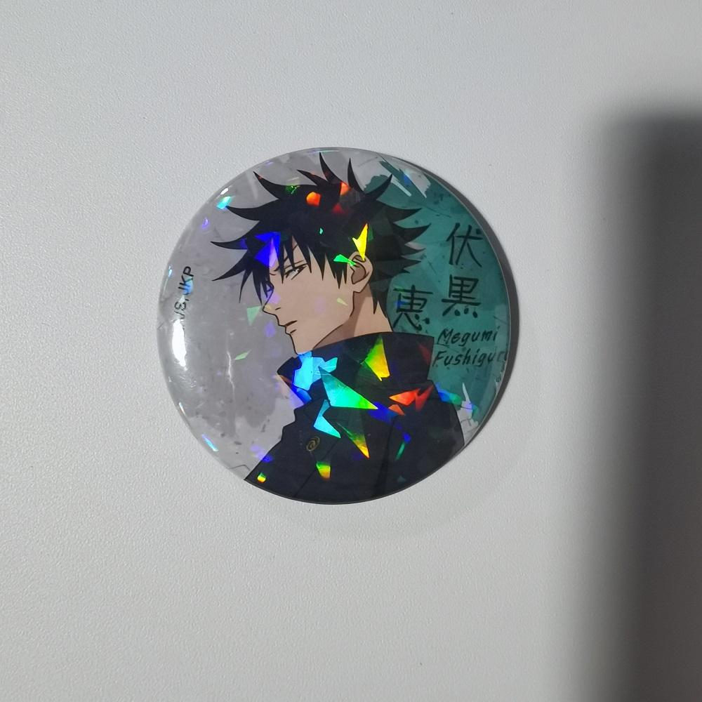 Japanese Anime Jujutsu Kaisen Tinplate Brooch Pins, Figure Icon Badge, Handmade Brooches, Breastpin for Backpack Clothes
