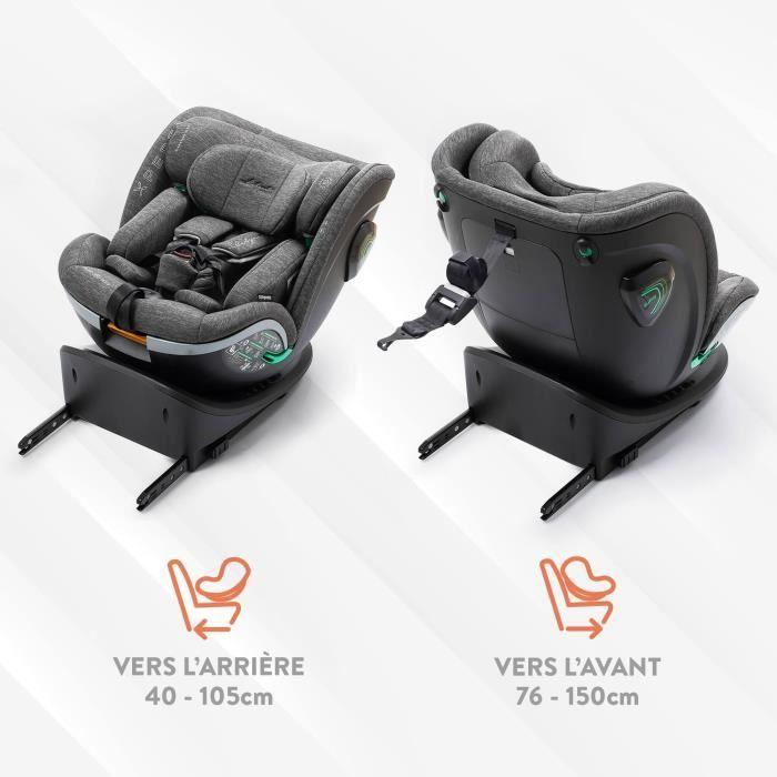 Autositz - BABYAUTO - XPERTA BLACK LINE - Von Geburt bis 12 Jahre - 0-36 kg - I-Size - ISOFIX - 360° drehbar - ECE R129