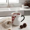 Ceramic Material Heart-Shaped Mug Red Hearts Pattern Thermochromic Mug Color Changing Cup  Home Use