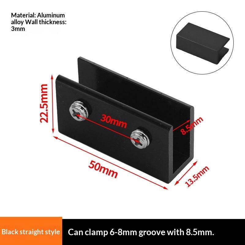 1 Pcs New Aluminum Alloy Angle Corner Code Tcross Reinforced Ltype Hardware Glass Clip Tile Fixing Clip