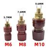 6mm 8mm 10mm Brass Stud Binding Post Premium Remote Battery Power Junction Connector M6 M8 M10 Replacement Terminal Plug Jumper