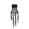 Dark Style Summer 2024 New Arrival Vest Cross-Border Fashion Wind Sexy Sexy See-through Lace Stitching Coat Women