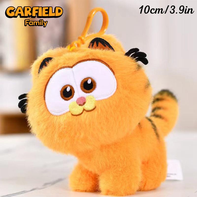 Original Garfield Weiche Plüschtiere Schlüsselanhänger Niedliche Anime Katze Stofftiere Plüschpuppen Kawaii Cartoon Garfield Anhänger Geschenke