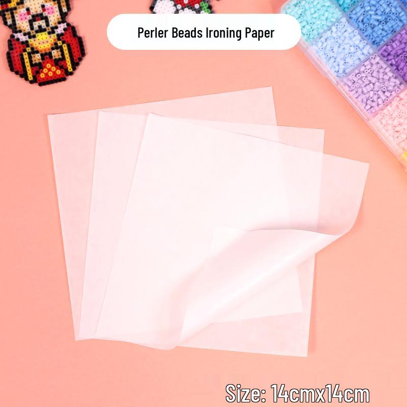 Perler Beads Ironing Paper: Shiny DIY Iron-on Bead Set with Reusable Accessories