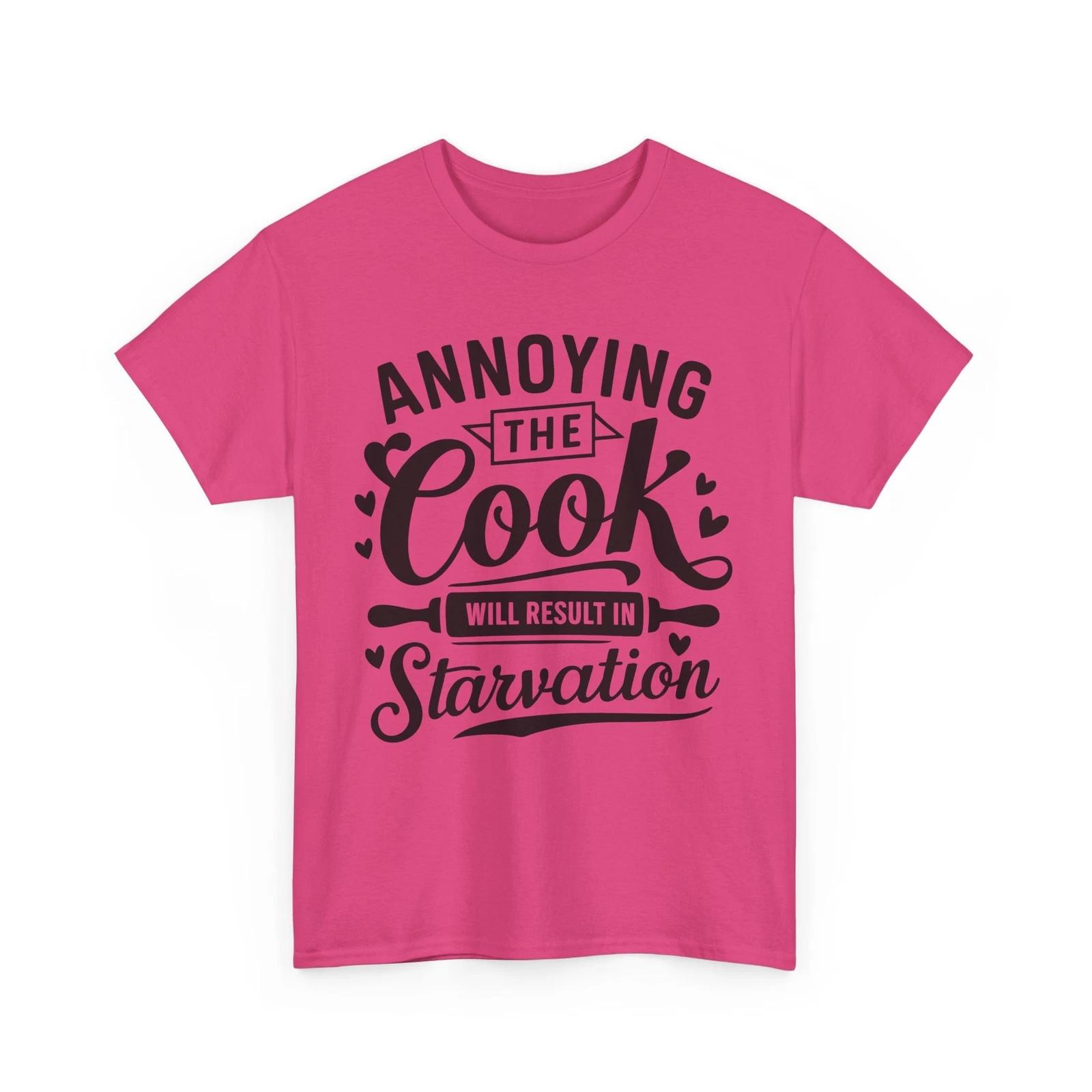 Annoying The cook will result in starvation Master Chef T-Shirt – Funny Cooking XL