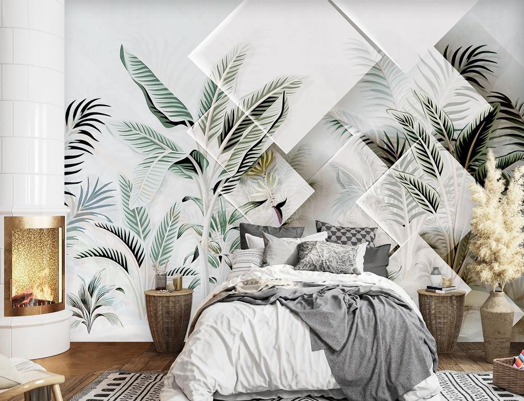 Wallpaper 3D Leaves
