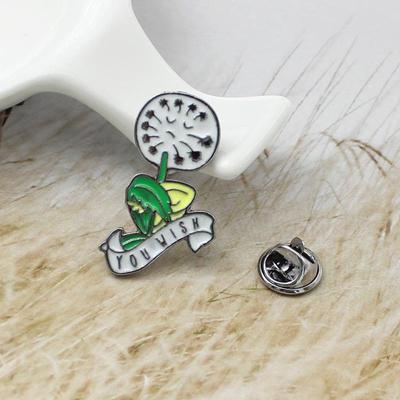 Trendy Cartoon Dandelion Smiley Face Enamel Pin - Cute Accessory Badge