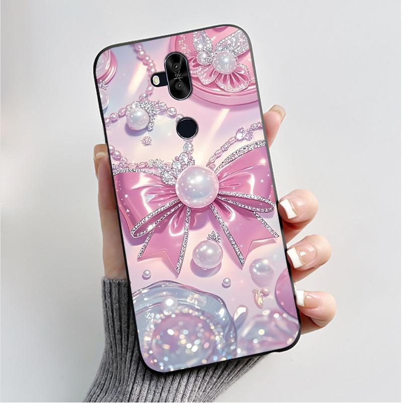 Luxury Fashion Flower For Asus Zenfone 5 Lite ZC600KL 5Q ZC600KL X017DA Silicone Phone Case Protective Back Shell Soft TPU Cover