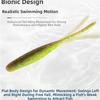 Confezione da 10/18 pezzi Lunghezza 75mm/100mm Esca Morbida Esche da Pesca Esca Morbida Realistica Pesca in Acqua Dolce